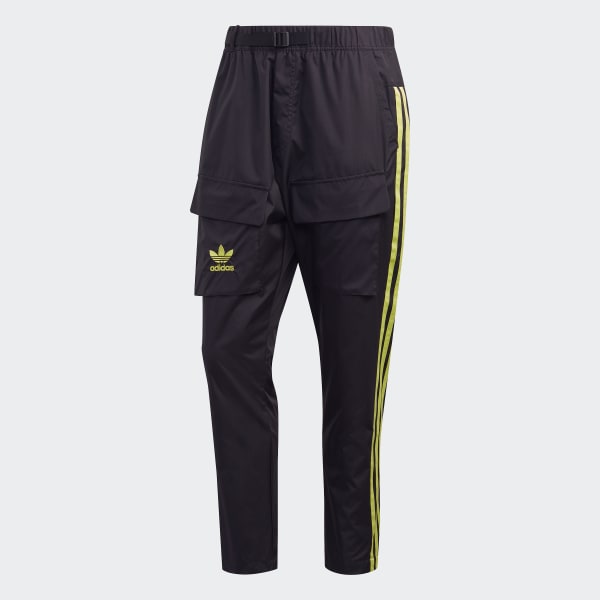 Adidas black and yellow pants sales