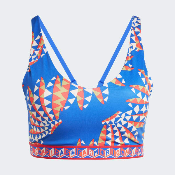 Azul Top adidas x Farm Rio