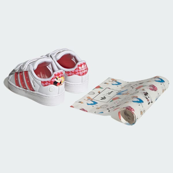 Blanco ZAPATILLAS ADIDAS DISNEY SUPERSTAR CON LUCES LED Y CIERRE CÓMODO