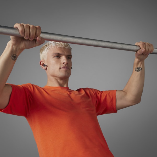 Orange Lift Your Mind Designed for Training Graphic Tee