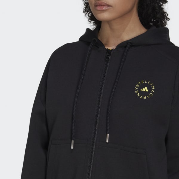 Czerń adidas by Stella McCartney Full-Zip Hoodie RB903