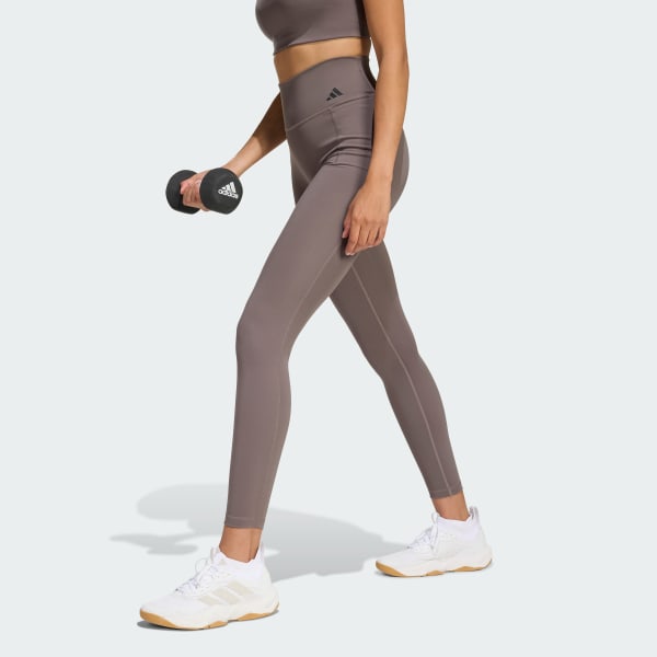 Brown Optime Workout Full Length Leggings