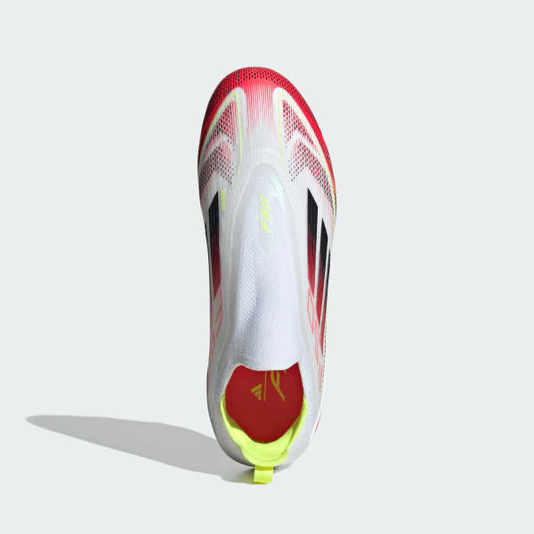Vit F50 Elite Laceless Firm Ground Fotbollsskor