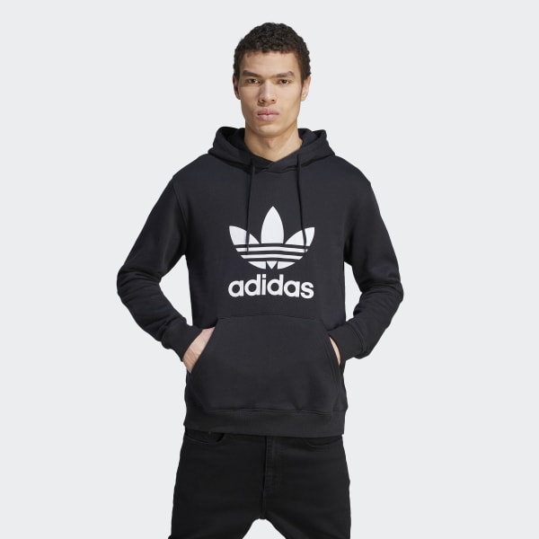 adidas Trefoil Hoodie  Red hoodie outfit, Athletic outfits, Fitness fashion