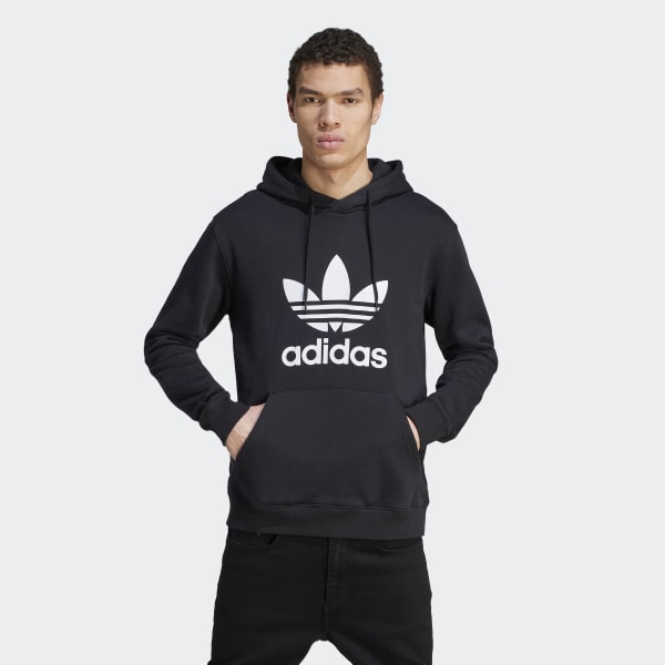 Spændende skat Almindelig adidas Adicolor Classics Trefoil Hoodie - Black | Men's Lifestyle | adidas  US