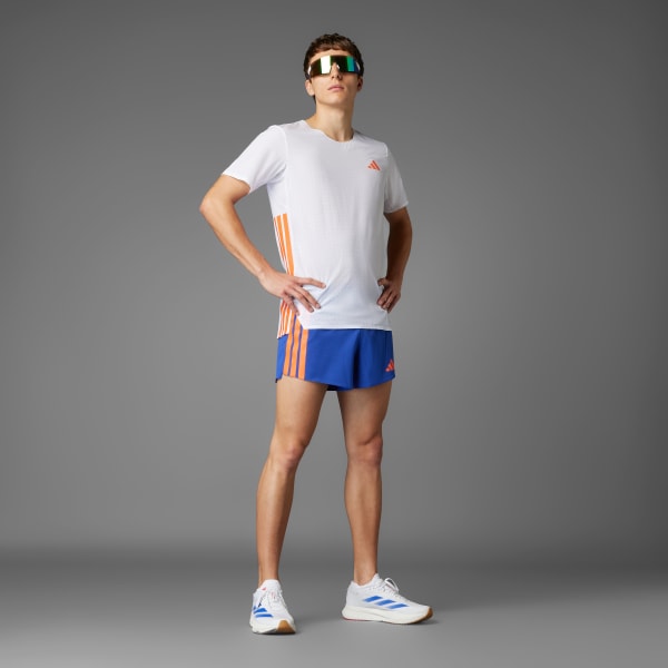 White Adizero Running Tee