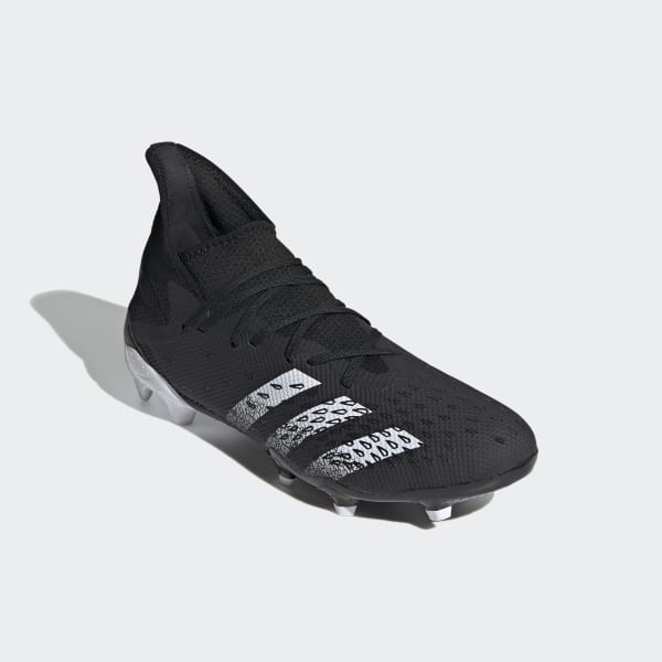 Black Predator Freak.3 Firm Ground Soccer Cleats