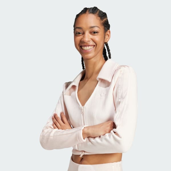 adidas Rib Cardigan - Pink | Free Shipping with adiClub | adidas US