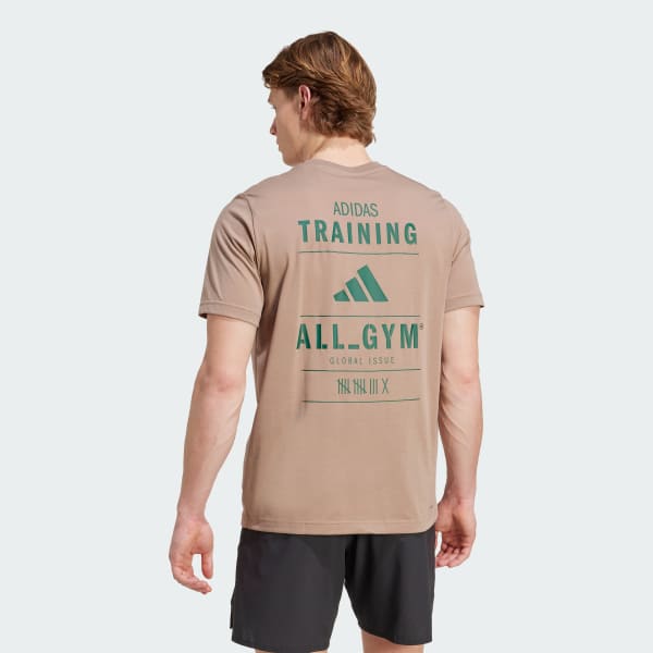 Castanho T-shirt de treino CLIMACOOL