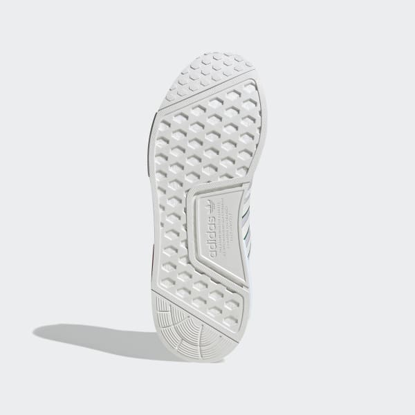 Weiss NMD_R1 Schuh