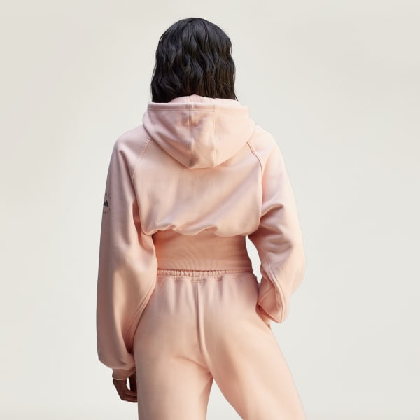 adidas by Stella McCartney Cropped Hoodie - Pink | Free