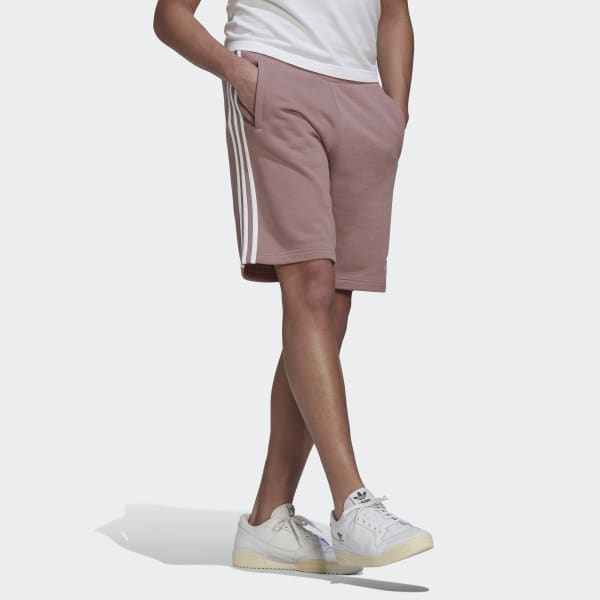 Purple 3-Stripes Sweat Shorts