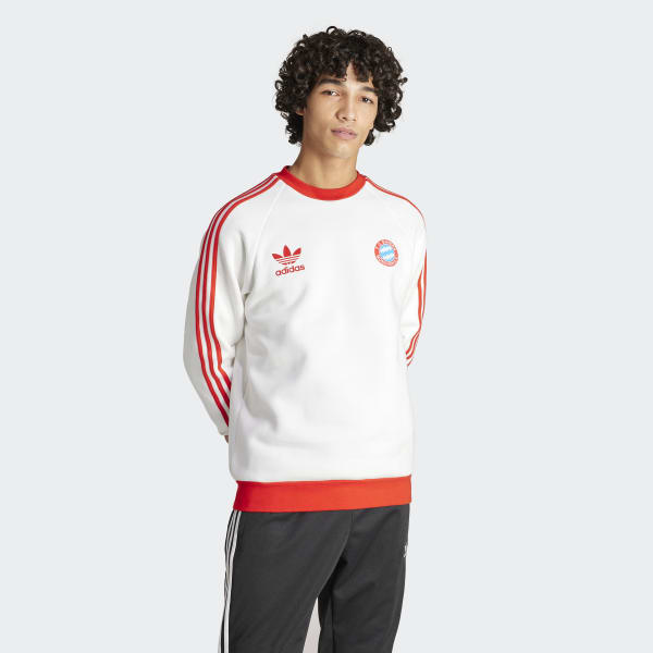adidas FC Bayern Originals Crew Sweatshirt - White | adidas Thailand