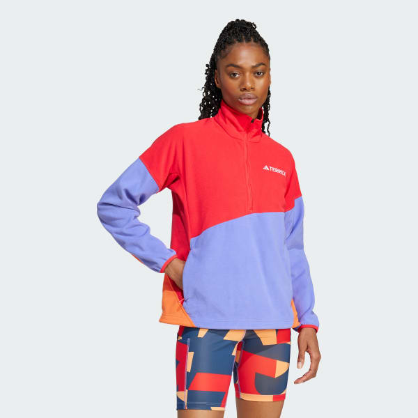 Rot TERREX Multi Climawarm Fleece-oberteil