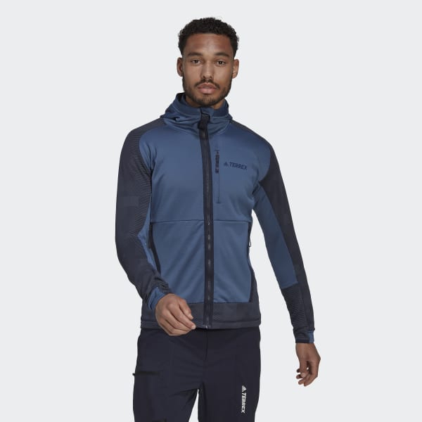 adidas Tech Fleece Hiking Fleece Jacket - Blue | Men's Hiking | US