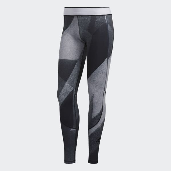 adidas Alphaskin Graphic Long Tights Grey adidas Thailand