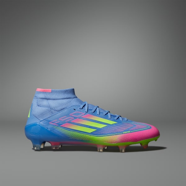 adidas F50 Elite Mid-Cut Firm Ground Cleats - Blue | Free