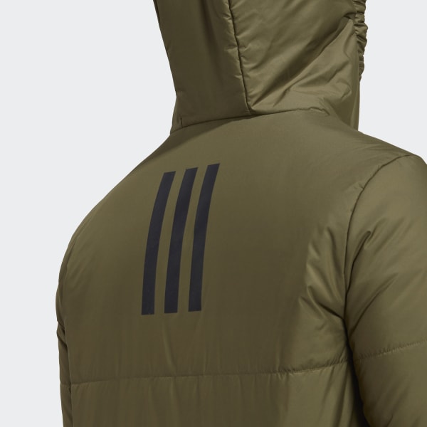 Green BSC 3-Stripes Hooded Insulated Jacket DVN72
