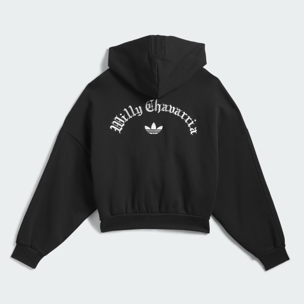 adidas Chavarria Heavyweight Zip Hoodie - Black | Free Shipping