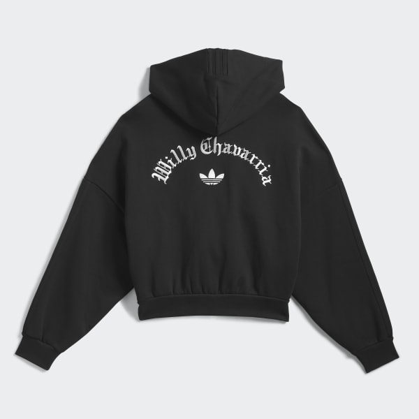 adidas Chavarria Heavyweight Zip Hoodie - Black | Free Shipping