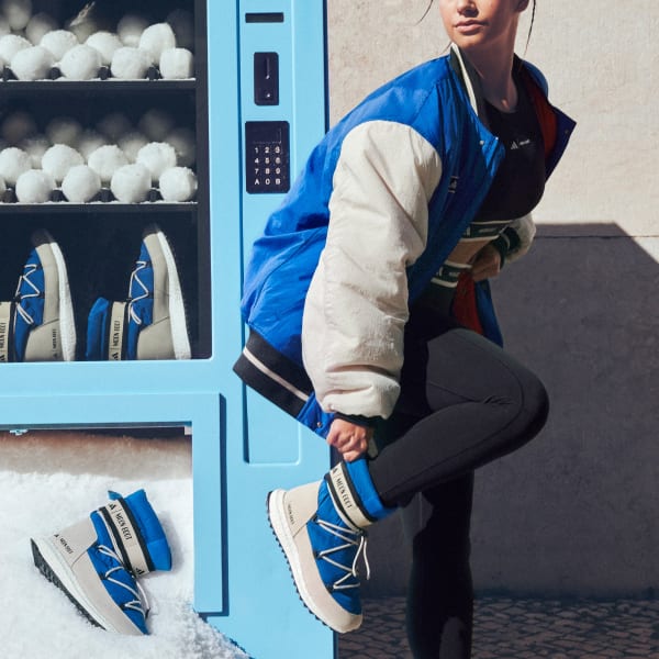 adidas x MOON BOOT Moonboost High Shoes - Blue | adidas Finland