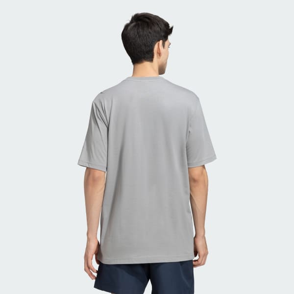Grey M L SLIDE TEE