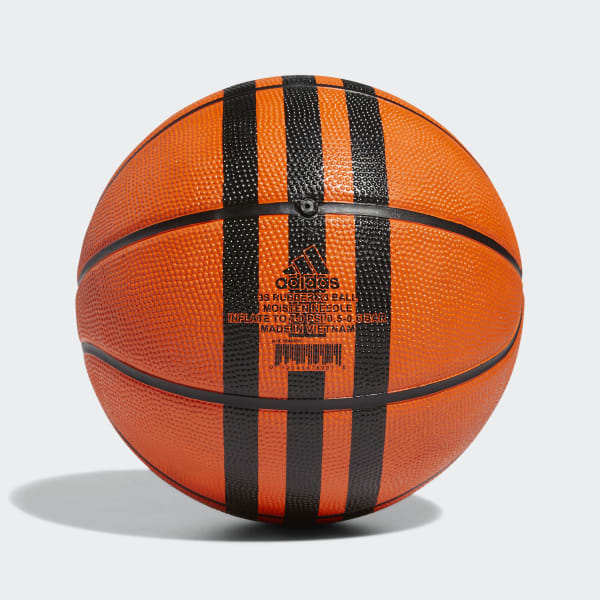 Naranja Balón de Básquet de Caucho X 3 Rayas