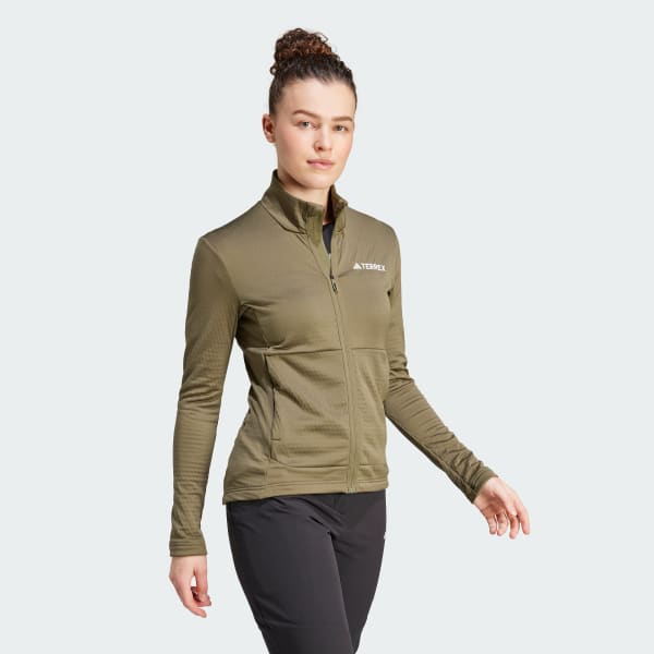 zelená Bunda Terrex Multi Light Fleece Full-Zip