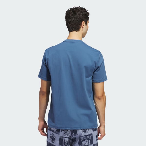 Azul Camiseta Go-To Mock
