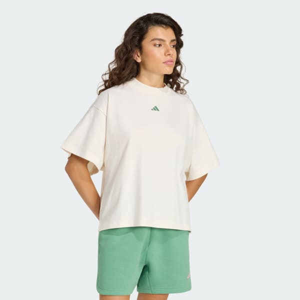 Blanc T-SHIRT 3 STRIPES STUDIO BOYFRIEND