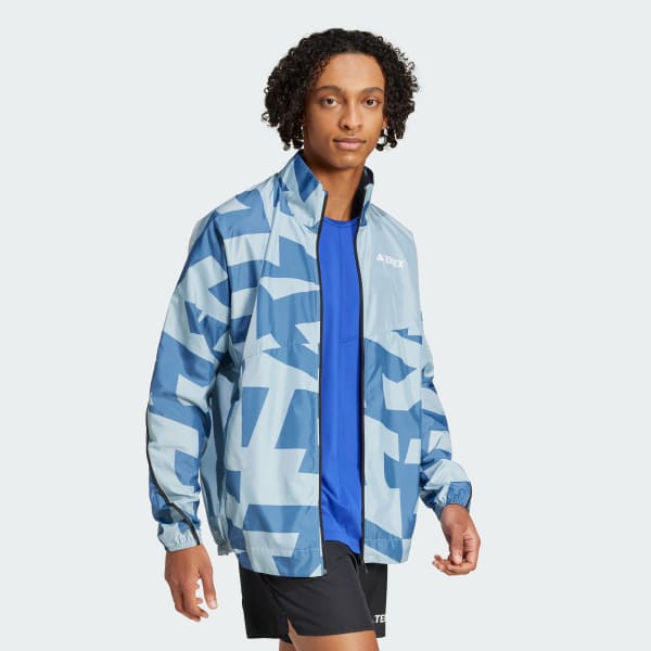 Abu-abu Jaket Windbreaker Terrex Multi Print