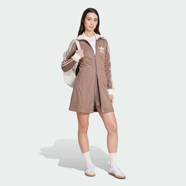 Brown Adicolor 3-Stripes Track Top Dress