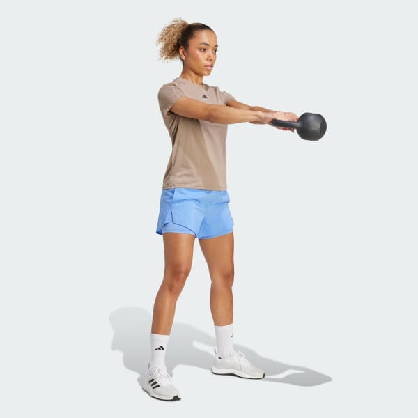 Marron T-shirt ras-du-cou AEROREADY Train Essentials Minimal Branding