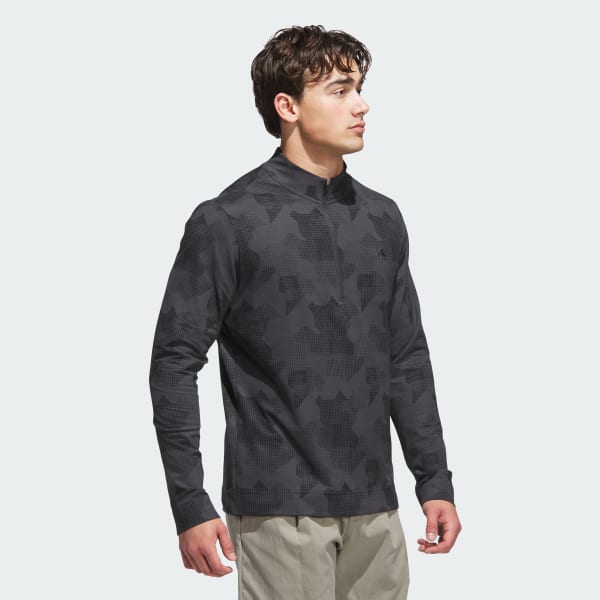 cierna Mikina Go-To Printed Quarter-Zip