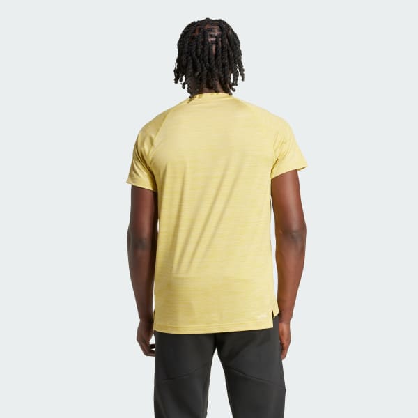 adidas Gym+ Tee - Yellow | adidas India