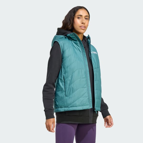 Green Terrex Multi Climawarm Insulated Hooded Vest