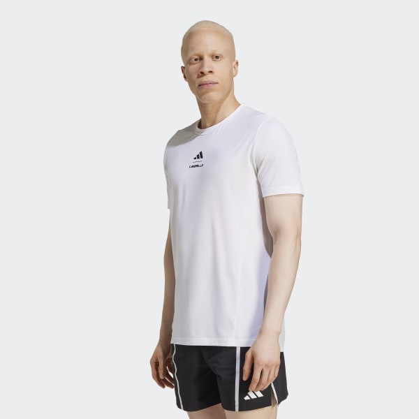 アディダス  Tシャツ　レズミルズ  メンズ　L adidas tシャツ Les Mills グラフィック 半袖Tシャツ