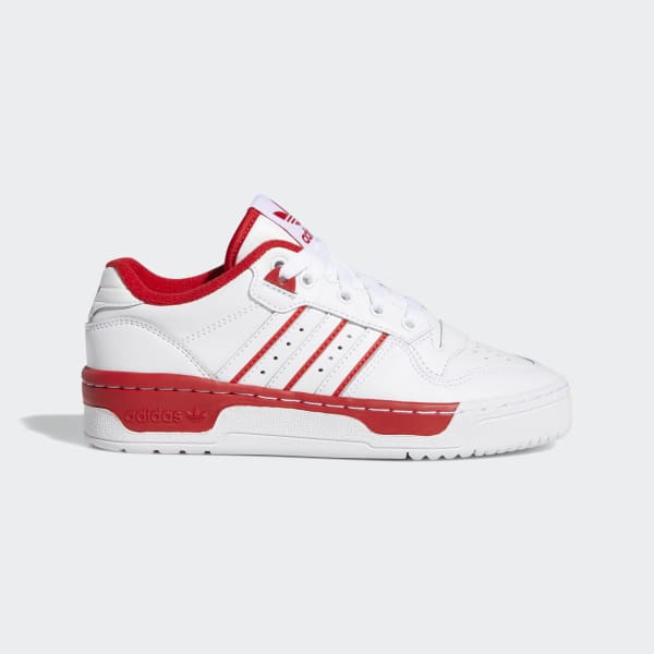 adidas rivalry low white red