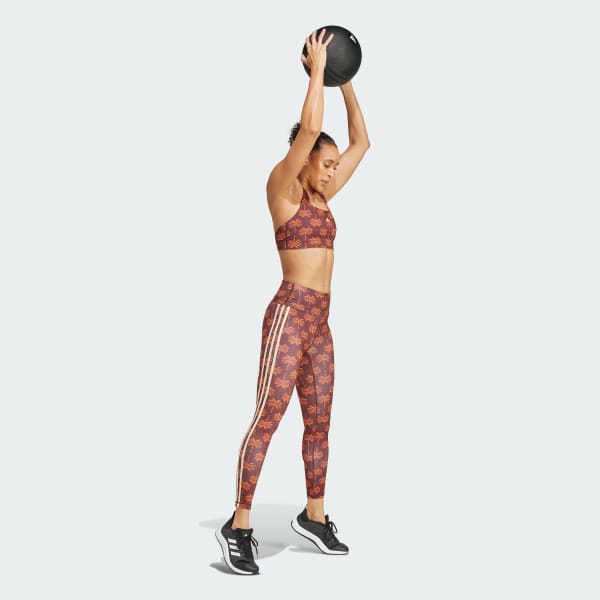 Brun adidas x FARM Rio 7/8 Tights