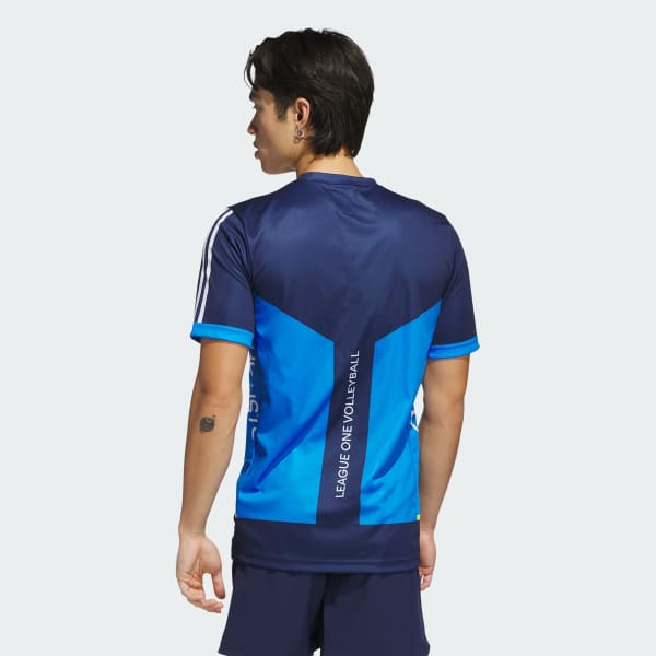 adidas x LOVB Houston Jersey - Blue | Free Shipping with adiClub