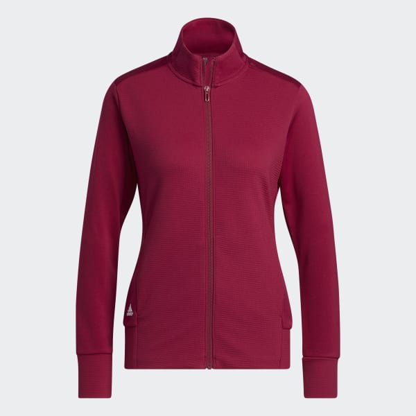 Rosso Giacca Textured Full-Zip W6347