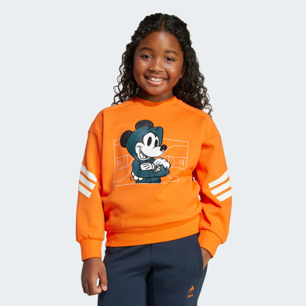 Orange Sweatshirt Disney Mickey Mouse Enfants