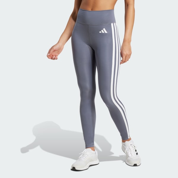 Black Optimé Essentials 3-Stripes 7/8 Leggings