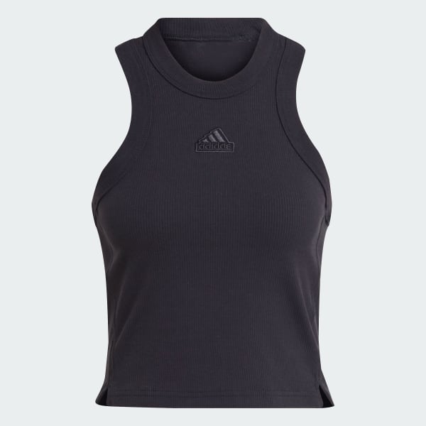 Negro Top Lounge Ribbed