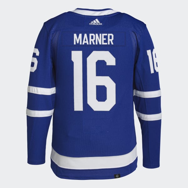 Bleu Maillot Domicile Maple Leafs Marner Authentique