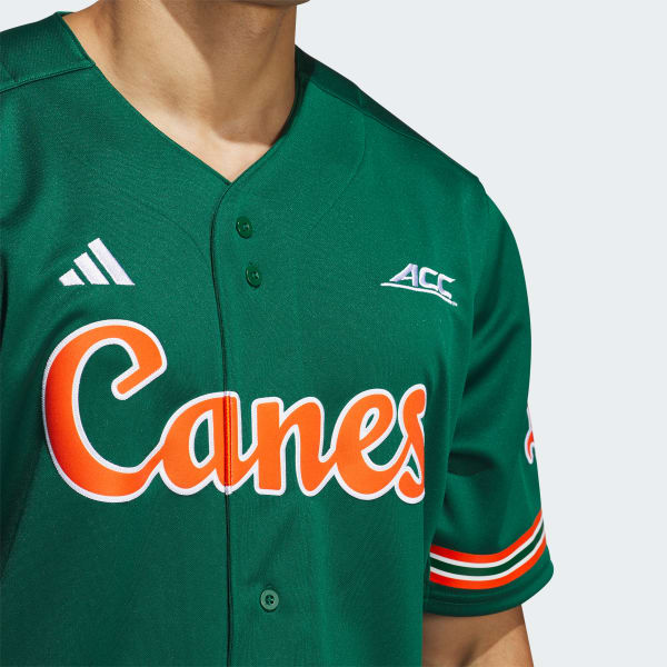 adidas Miami Reverse Retro Replica Baseball Jersey Green Men s