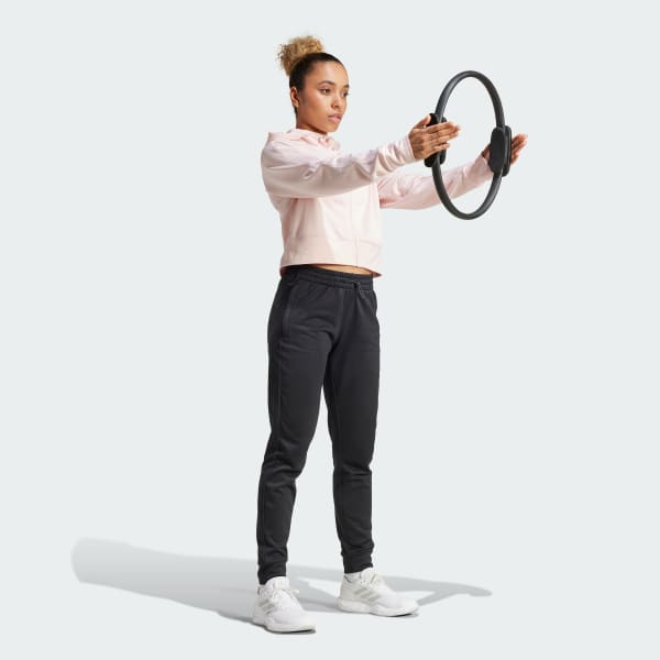 Merah-muda Jaket Full-Zip Hood Fleece AEROREADY Game dan Go