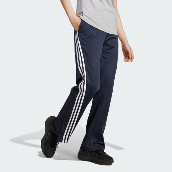 modrá Iconic Wrapping 3-Stripes Snap Trackpant