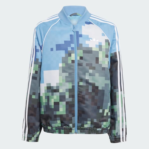 Biru Track Top adidas Originals x Minecraft