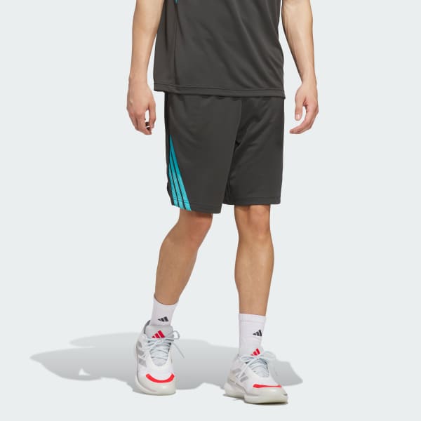 Grey Legends 3-Stripes Basketball Shorts